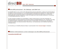 Tablet Screenshot of directbill.de